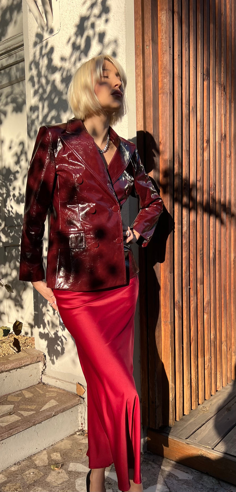 Ox Blood Blazer