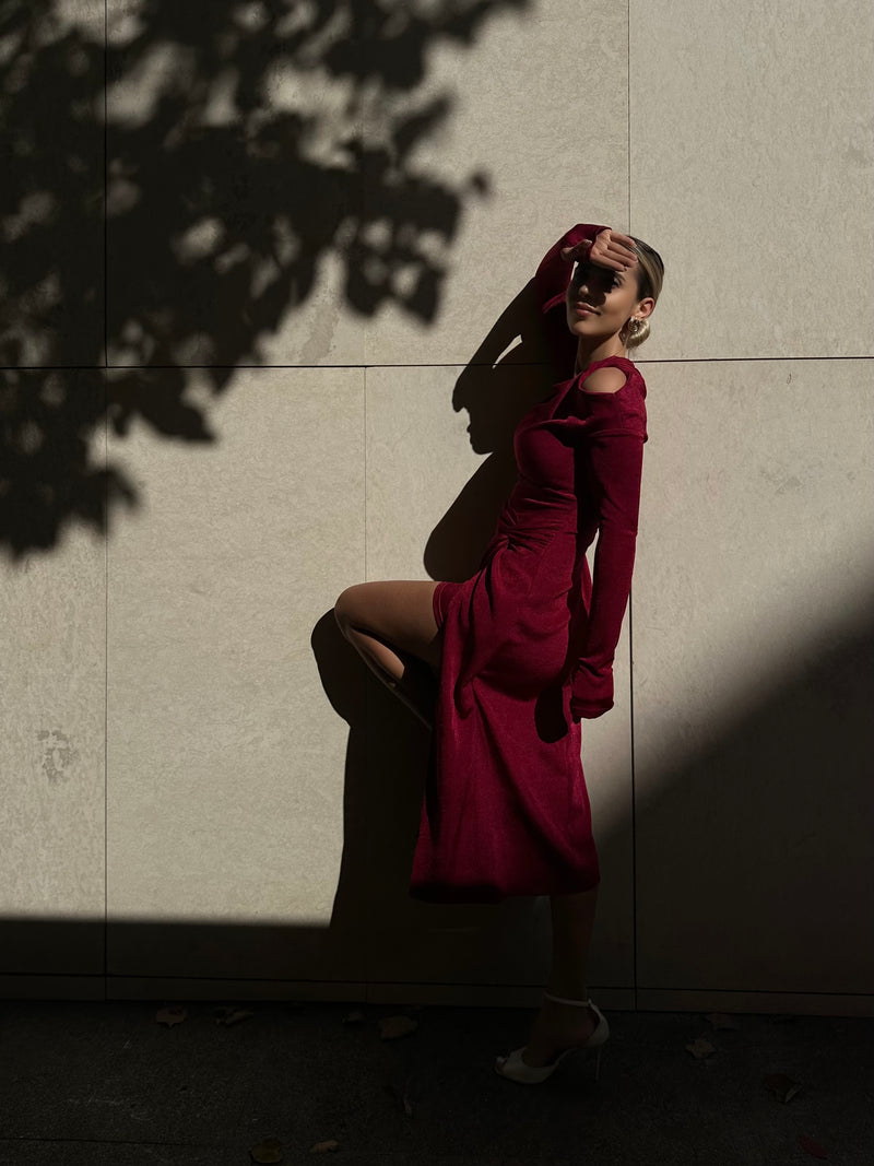 Mulberry Burgundy Dress