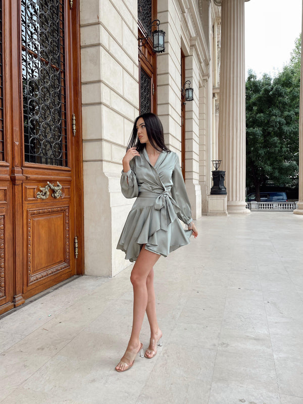 Shine On Olive Dress