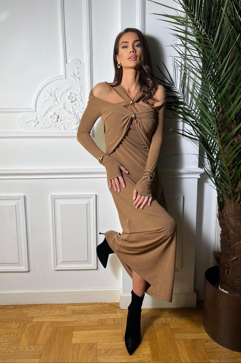 Scorpio brown dress