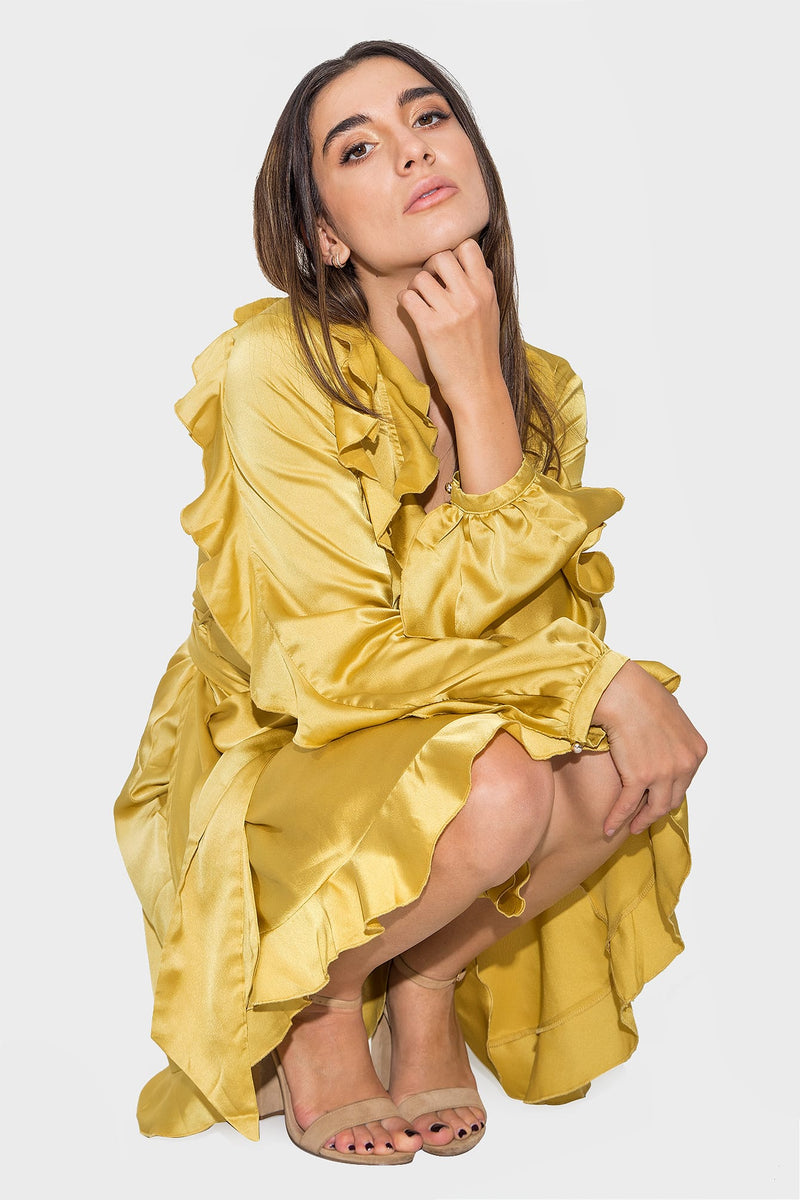 Ruffled Dress (yellow)