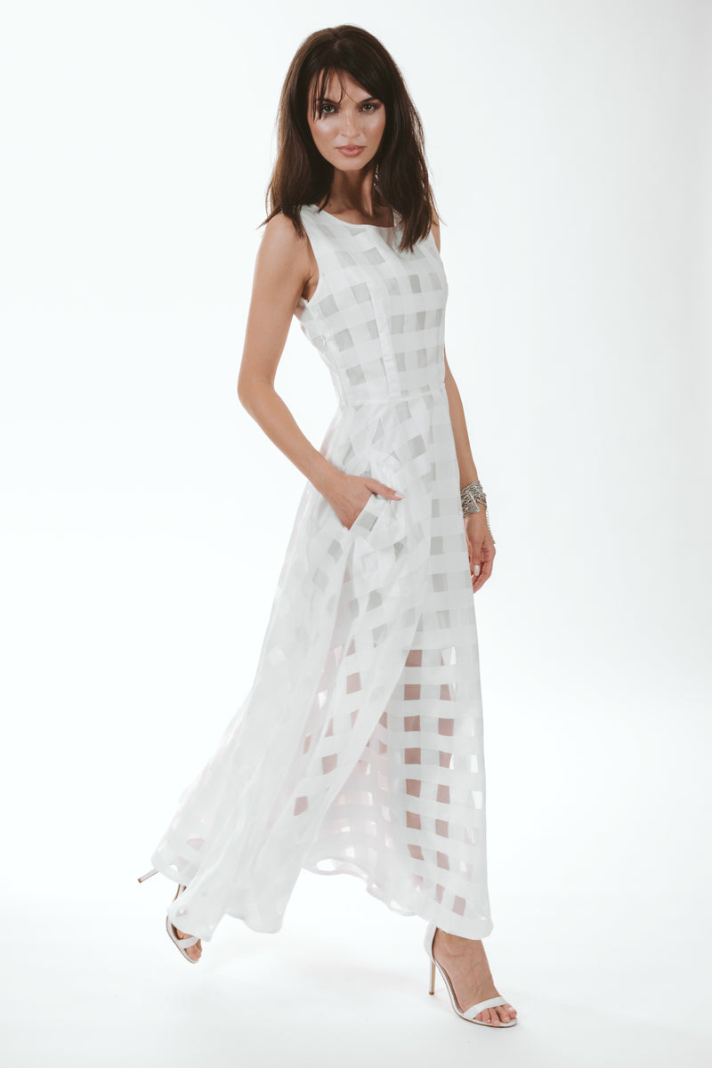 Dainty Organza White Dress