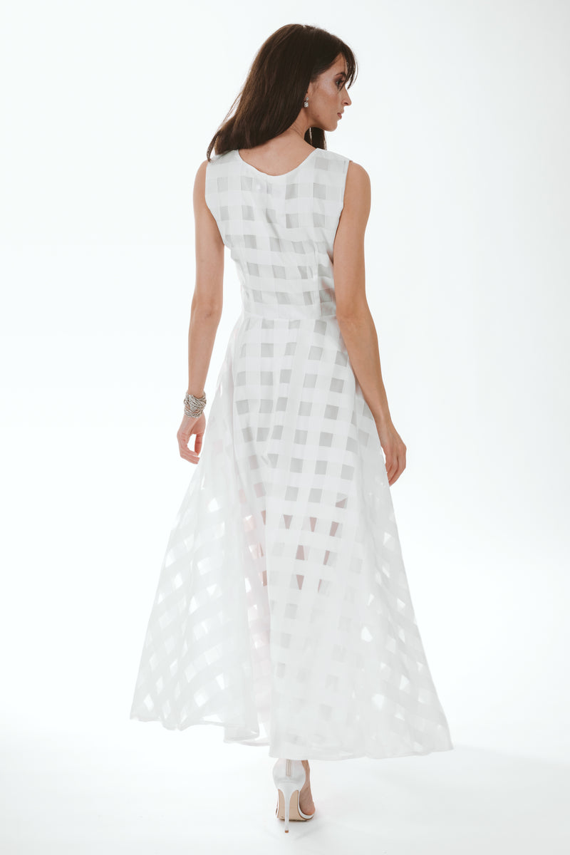 Dainty Organza White Dress