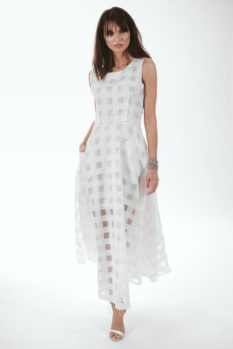 Dainty Organza White Dress